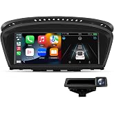 8.8'' Car Radio for BMW 3/5 Series E60 E61 E63 E64 E90 E91 E92 (2004-2008) | Android 13 Stereo CarPlay Android Auto Multimedia Player CCC idrive System Retained 4G WiFi with Reverse Camera [4GB+64GB]