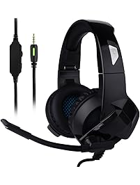 Ceppekyy Gaming Headset for Xbox One,PS4,PC,Noise Cancelling Over Ear Headphones with Mic&Stereo Surround Sound for Laptop Mac Nintendo Switch Games