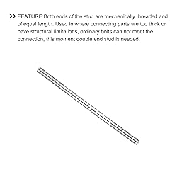 METALLIXITY Double Ended Stud Screws