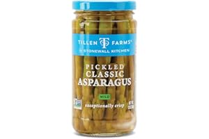 Tillen Farms Mild Pickled Asparagus, 12 Ounce (Pack of 6)