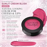Color Me Beautiful Sunlit Cream Blush, Cheeks &amp; Lips, Aurora | Cream blush for cheeks &amp; lips; natural sun-kissed glow; compact, travel-friendly; vegan, cruelty-free
