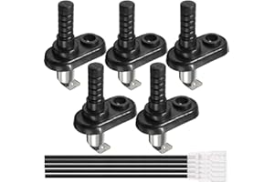 DKARDU Door Jamb Switch Mount Pin Flange Light Hood for Car Truck Boat 20A 12VDC, Nickel Plated Adjustable Momentary ​ON Off 