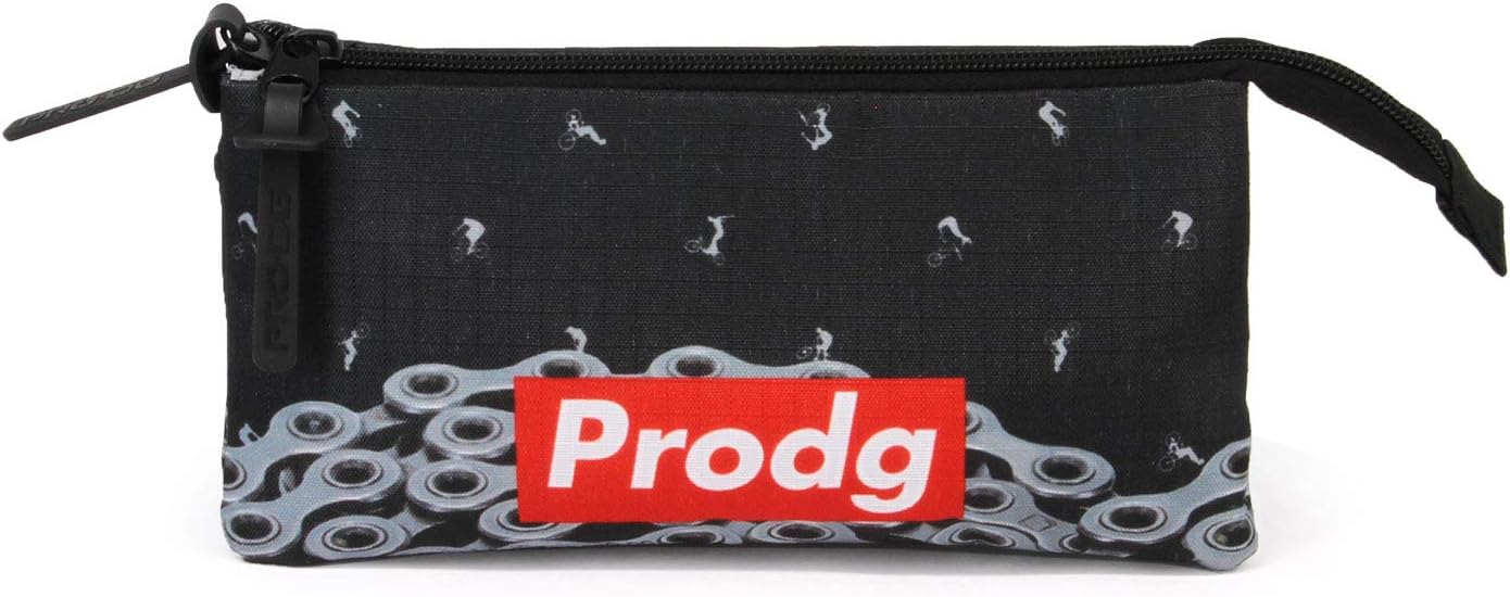 PRODG Chains-Triple HS Pencil Case, Black, 23 x 11 cm - Image 3