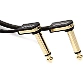 EBS PG-58 Premium Gold Flat Patch Cable - 22.83" Angle-... (2-pack) Value Bundle