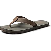 Reef Men's Sandal Twinpin, Comfortable Flip Flops with Vegan Leather Upper