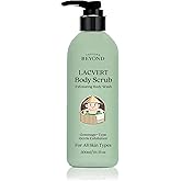 BEYOND Lacvert Body Scrub Peeling Gel (Green Tea, 10.1fl oz) - Body Wash & Shower Gel for Gentle Exfoliation & Home Spa. Korean Daily Skin Care. Gommage-Type for Smooth,