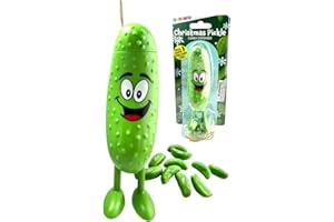 Westmon Works Christmas Pickle Ornament Candy Dispenser Pooping Sour Gherkin Shaped Hard Candies