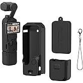 Buziba Silicone Protective Case Cover for DJI Osmo Pocket 3 Silicone Sleeve Protective Cover Handheld Gimbal Action Camera Accessories(Black)