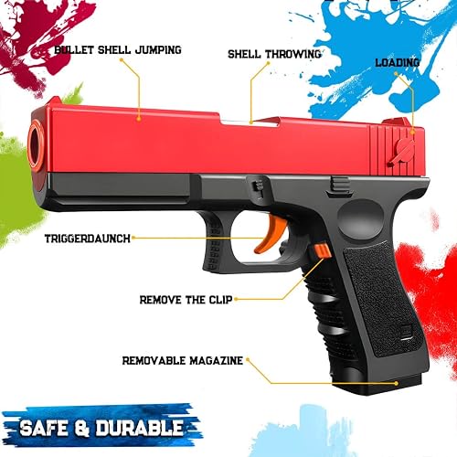 Toy Gun Shell Ejecting With Soft Bullets - EVA Foam Bullet Pistol For ...