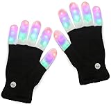 Latom LED Gloves Party Light Show Gloves 6 Modes