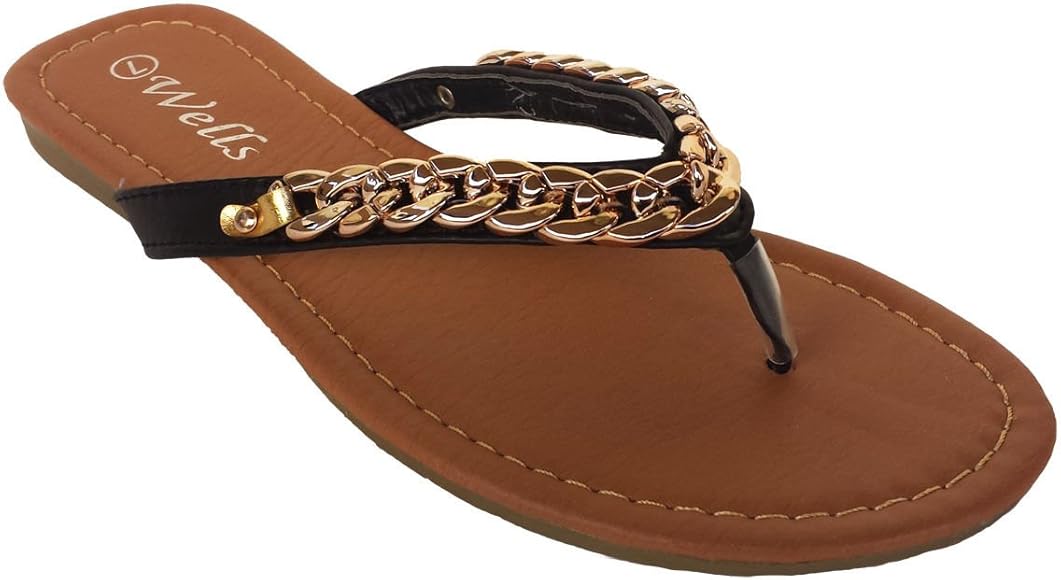 amazon black flat sandals