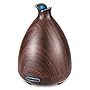 URPOWER Essential Oil Diffuser 130ml Wood Grain Ultrasonic Aromatherapy Oil Diffuser with Adjustable Mist Mode Waterless Auto Shut-off humidifier and 7 Color Changing LED Lights for Home Office Baby