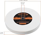 AmaCupid 8" White Aluminum Oxide Grinding Wheel 5/8" Arbor 1" Thick 80 Grit view 2