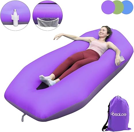 Shenkey Divano Gonfiabile Sofa Impermeabile Dell Aria Con Il Pacchetto Portatile Letto Gonfiabile Dell Aria Del Sofa Del Lounger Pigro Per Viaggiare Giardino Campeggio E Turismo A Piedi Amazon It Sport E Tempo Libero