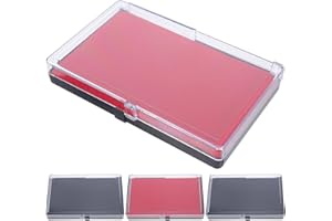 Badge Display Case with Stand 4-Pack Rectangle Lapel Pin Storage Box for Sport Medals Challenge Coins and Student Awards Dust