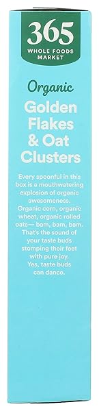 365 BY WHOLE FOODS MARKET ORGANIC HONEY FLAKES AND OAT CLUSTERS, 12 OZ