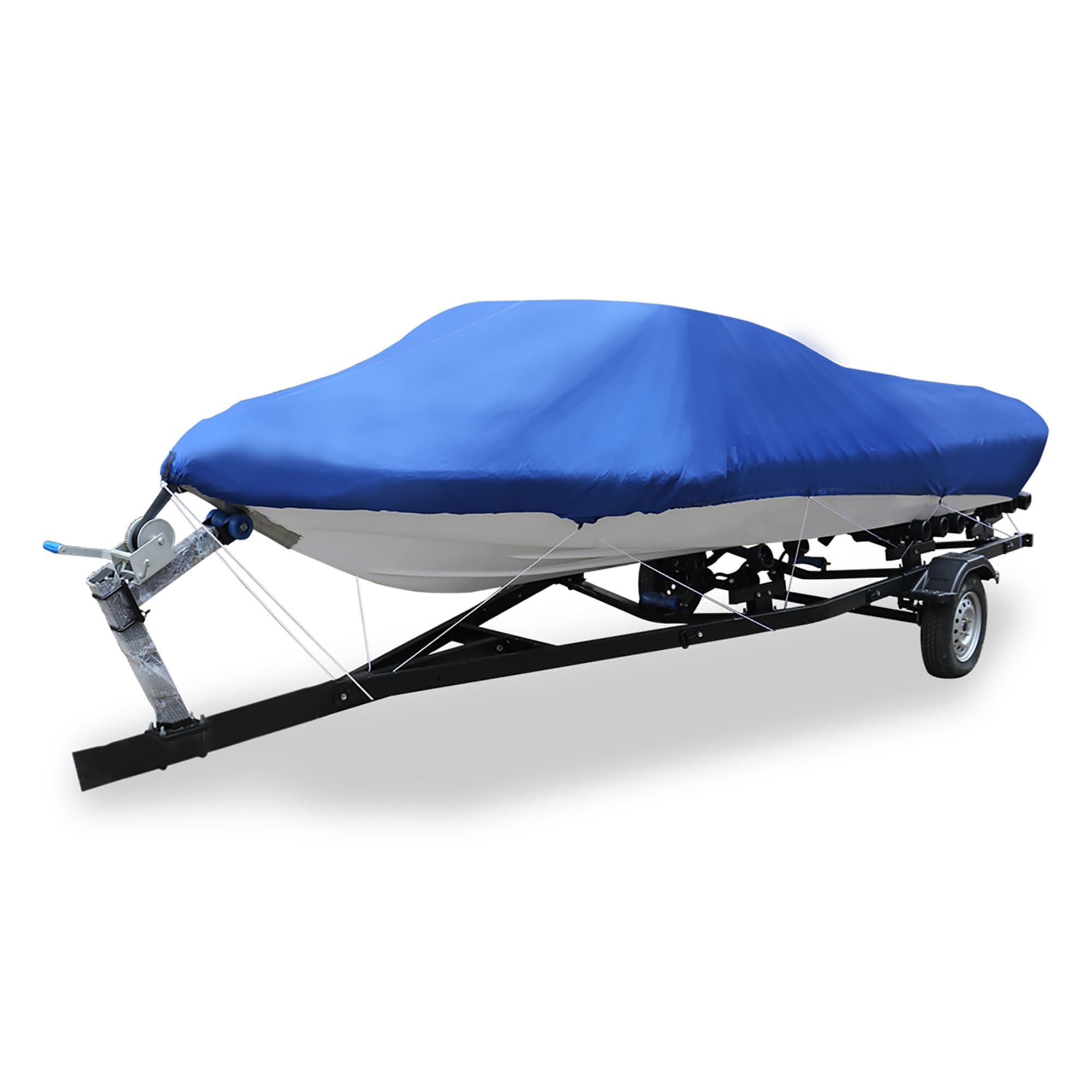 A ABSOPRO 16-18ft 210D Trailerable Boat Cover Fishing Ski Bass Speedboat Blue Item Replacement