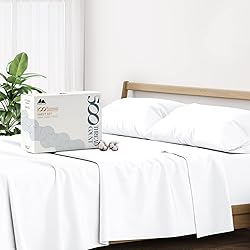 Mayfair Linen 500 Thread Count Cotton Sheet White