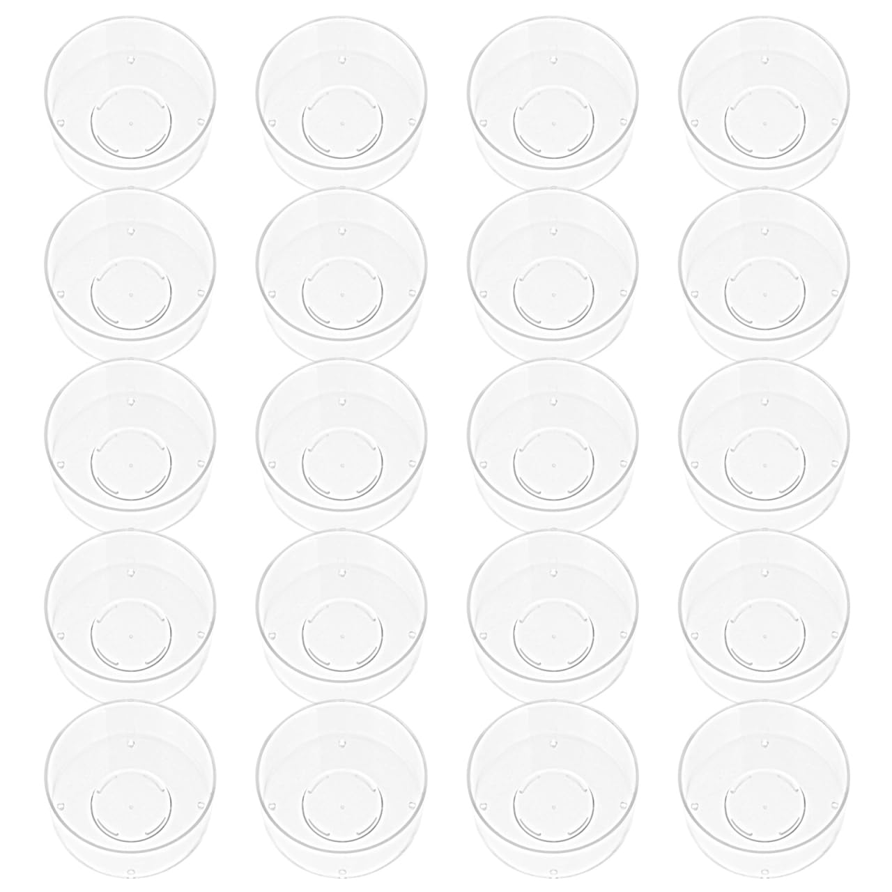Healifty 100pcs Plastic TeaLight Cups Empty Candle Holders for DIY Candles Making Heat Resistant Wax Holder Molds with Steady Base for Home & Party Crafts, 3.8 x 1.8cm
