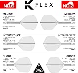 Target Darts K Flex Integrated Flights and Shafts No.6 Medium Clear Pack of 3 view 2