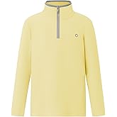 PATPAT Kids Heat-Retaining Sweatshirt, Cloud-Soft Smart-Thermal Quarter-Zip Sweater, Mock Neck Pullover with Thumb-hole Cuffs