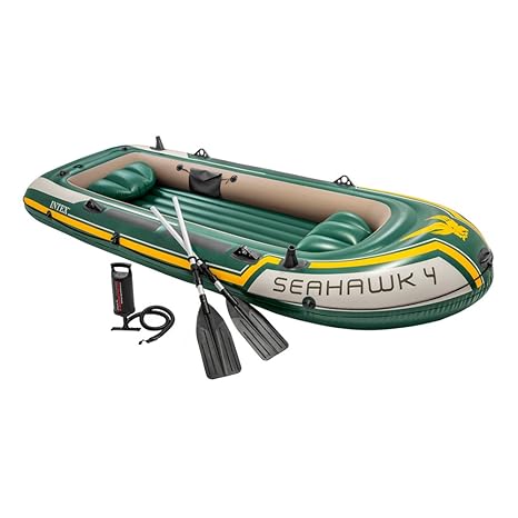 Intex Seahawk 4 Set Schlauchboot - 351 x 145 x 48 cm - 4-teilig - Grün