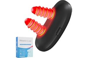 Red Light Nasal Device, Portable Nasal Red Light Soothing Device for Dry Nose，No More Colds LED Nose Comfort Tool for Home an