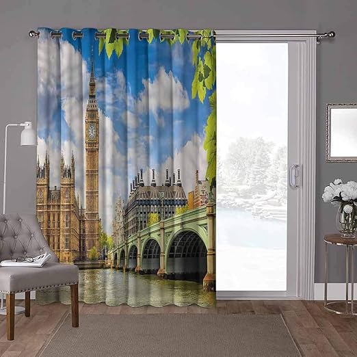 YUAZHOQI Cortina de puerta corredera de panel sólido extra ancho