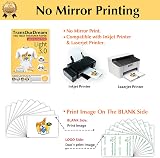 TransOurDream Tru-T Shirt Transfer Paper 20 Sheets A4 for Inkjet Laser HTV view 2