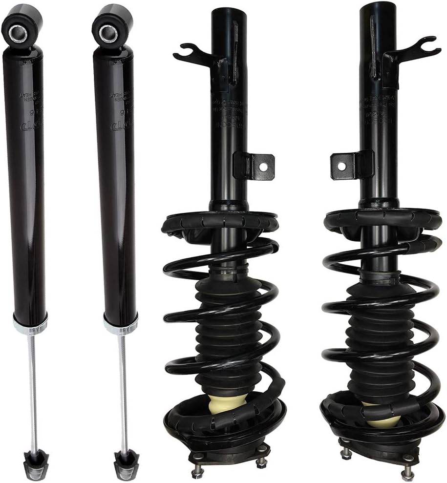 Fastspace Front and Rear Pair Shocks Struts Coil Spring Assembly Kit Fit for 2000 2001 2002 2003 2004 2005 for ford Focus 171505 171504 5796