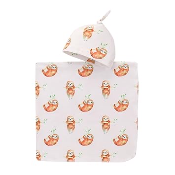 sloth muslin blanket