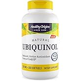 Healthy Origins Ubiquinol (Active Form of CoQ10), 200 mg - Kaneka Ubiquinol Supplements for Heart Health & Antioxidant Support - Gluten-Free & Non-GMO Supplement - 150 Softgels