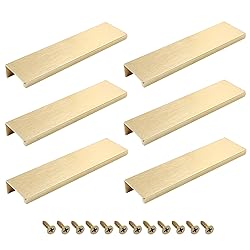 Cionyce 6 Pack Hidden Cabinet Pulls 4.72"/120mm