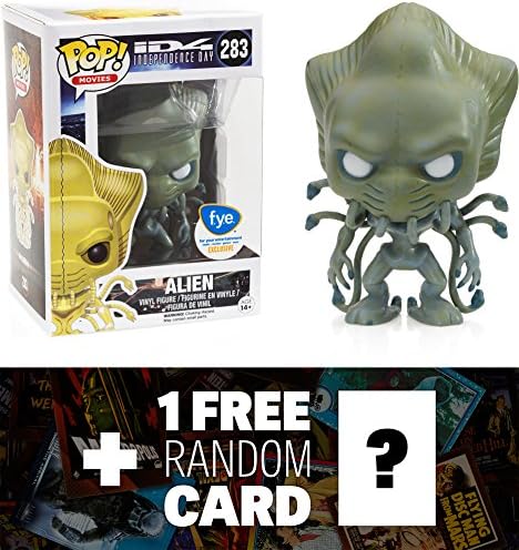 Independence Day Alien (f.y.e Exclusive): Funko POP! x Vinyl Figure + 1 Free Classic Sci-fi Movies Trading Card Bundle [91583]