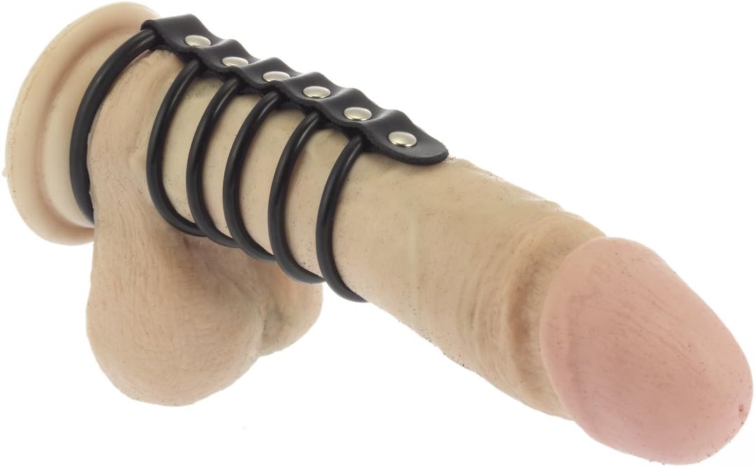 Rimba - Penis Article with Rubber Rings Black