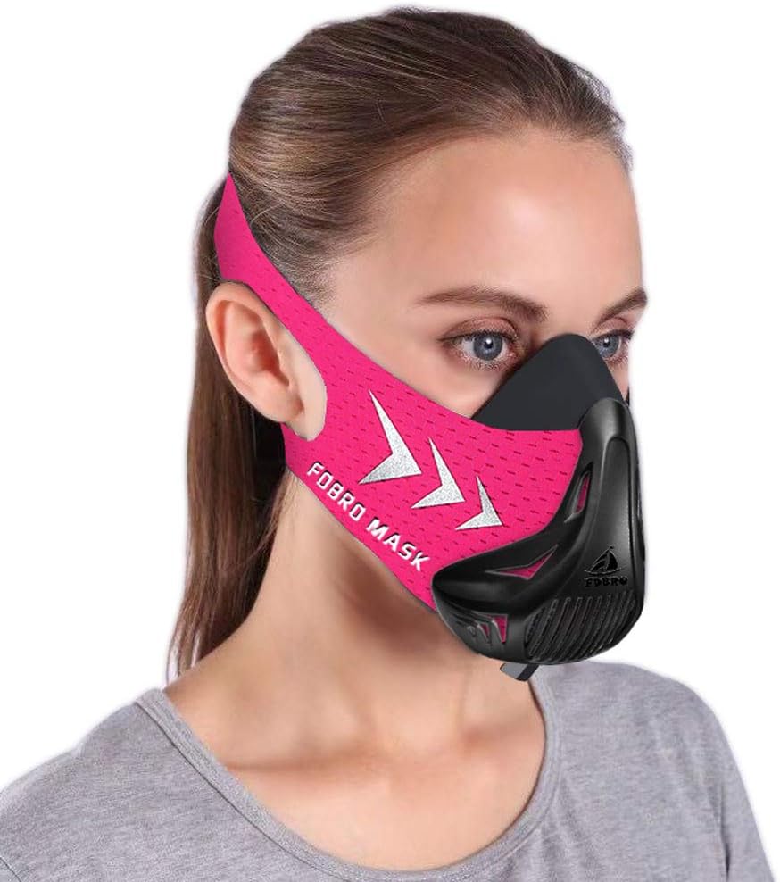 FDBRO Workout Fitness Mask, Training Mask, Running Mask, Breathing Mask, Resistance Mask,Men Women Adult High Altitude Elevation Simulation Trainer