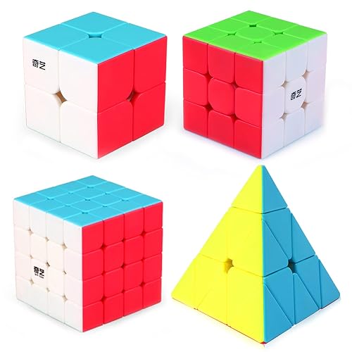 Cube Collection Box Roxenda Speed Cube Set, Speed Cube Bundle of 2x2 3x3 4x4 and Pyramid ...