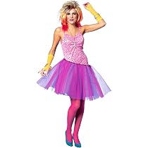 Amazon.com: 80's Glam Rock Star Diva Costume - Adult Std ...