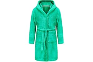 RUOGU Kids Bathrobe, Toddler Hooded Soft Towel Robe for Girls Boys Terry Cloth Robes Sleepwear