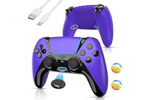 AUGEX PS4 Controller Gamepad with 2 Back Paddles - Compatible with PS4/Slim/Pro/Steam/PC/Tesla/TV