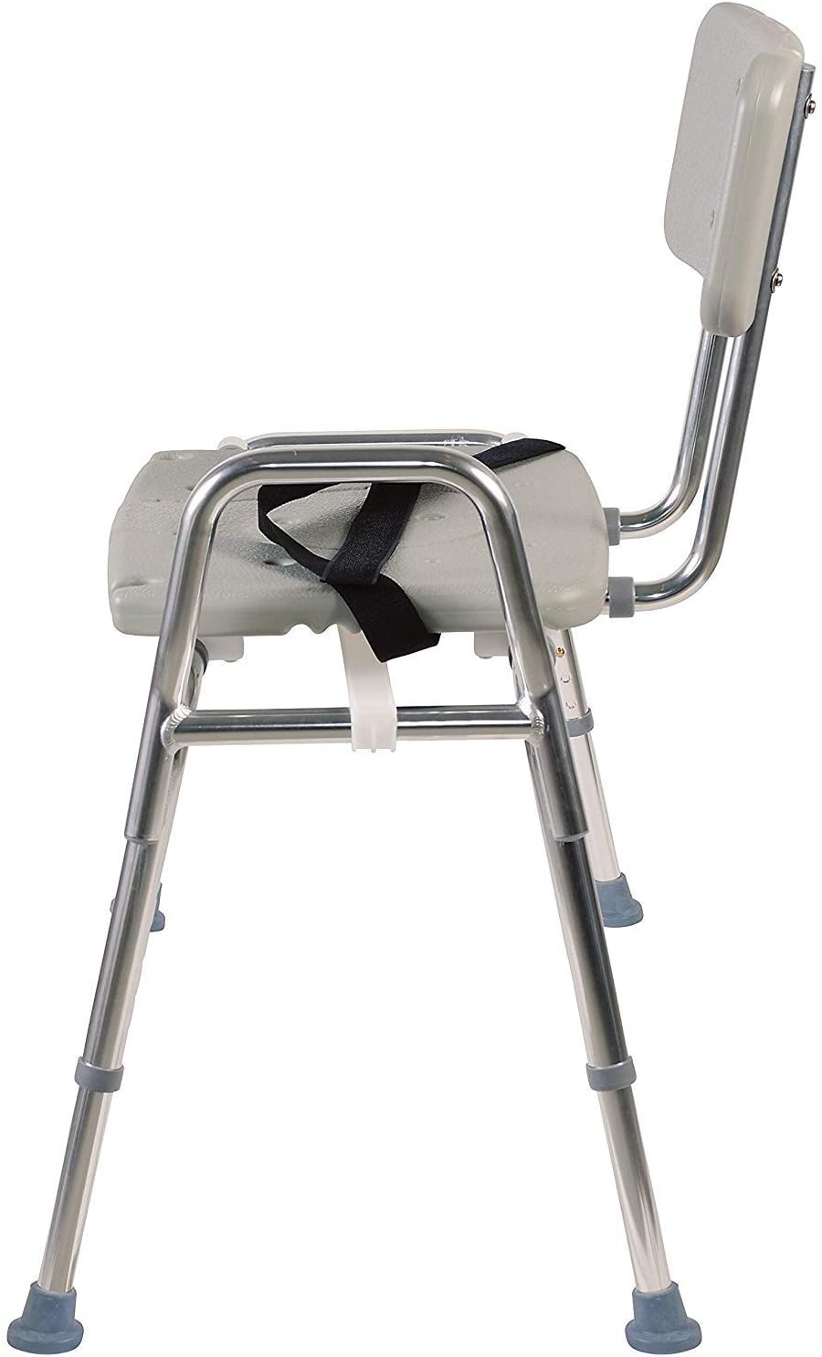 Tub Transfer Bench and Sliding Shower Chair Made of Heavy Duty Non Slip Aluminum Body and Seat with Adjustable Seat Height and Cut Out Access Holding Weight Capacity up to 400 lbs, Gray: Health & Personal Care