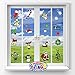 Christmas Holiday Gel Window Clings for Kids - Xmas Window Stickers for Toddlers, Santa Gel Clings, Rudolph Window Decals Kids Jelly Reusable Sticker - Home Car Plane Airplane Activities (Jesplay USA)