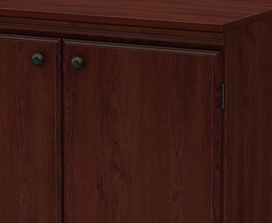 South Shore Small 2-Door Storage Cabinet with Adjustable Shelf, Royal Cherry: Furniture & Decor