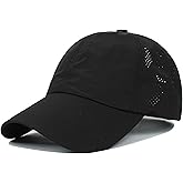 Womens Quick-Drying Criss-Cross Baseball-Cap Lightweight-Golf-Sport-Hat Ponytail-Sun-Hat Summer Medium