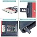 Wundermax Vegan PU Leather Padfolio - Business Notebook Organizer w/Zipper for Resume, Work & Notes - Padfolio for Men & Women w/Notepad and 10
