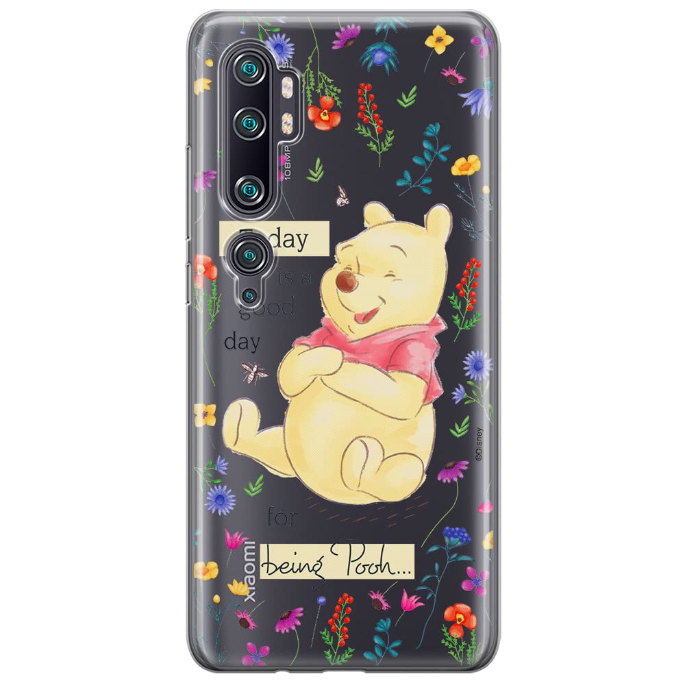 ERT GROUP mobile phone case for Xiaomi MI NOTE 10 / MI NOTE 10 PRO original and officially Licensed Disney pattern Winnie the Pooh and friends 029, partially transparent
