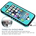 HESGI iPhone 5s Case, 6.6 ft Underwater Waterproof Shockproof Snowproof Dirtpoof Protection Case Cover with Touch ID for iPhone 5S/SE[Teal]