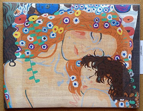 Aidalux Needlepoint Kit Klimt Maternity 16x12in 40x30cm printed canvas cod K76