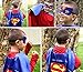 SPESS Comics Cartoon hero 4Pcs Capes and Masks costumes for kids
