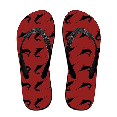 puma red and black slippers